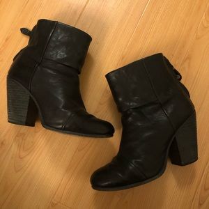 Rag & Bone Black Newbury Booties 6.5